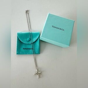 TIFFANY & CO. Elsa Peretti Infinity Cross Pendant  Original Box & Pouch included